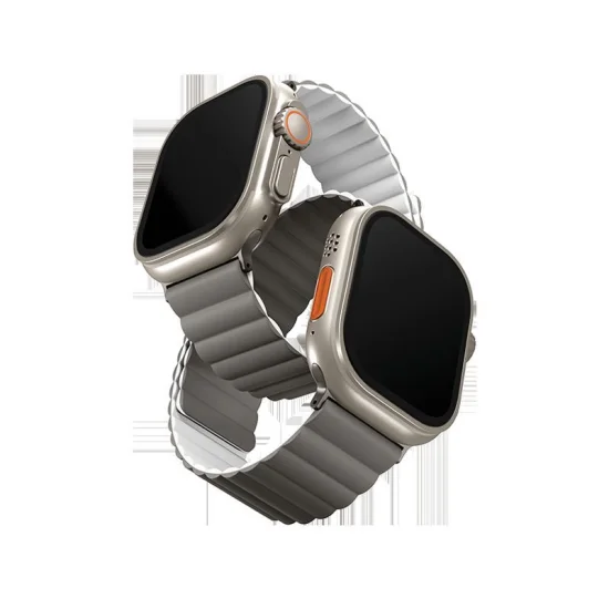 Uniq Revix Reversible Strap for Apple Watch 49/45/44mm - Ash Grey / Dove White